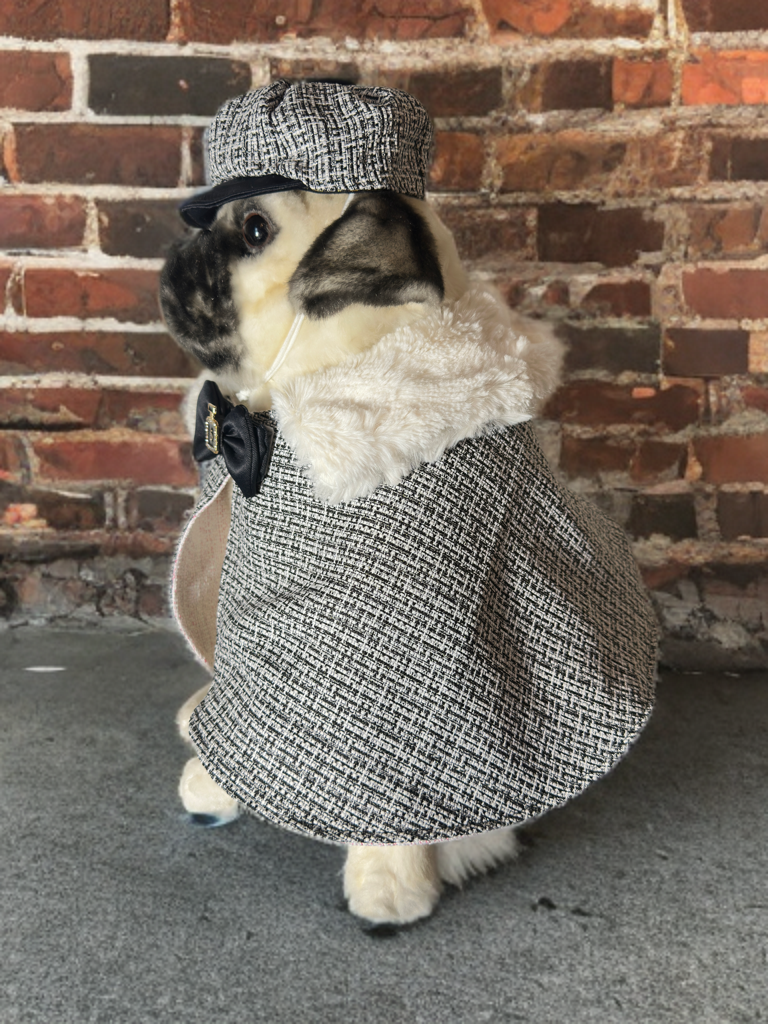 Monochrome Luxe Cape (non-reversible)