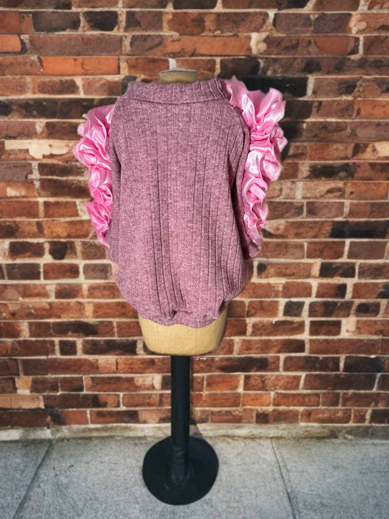 Blush Ruffle Sweater