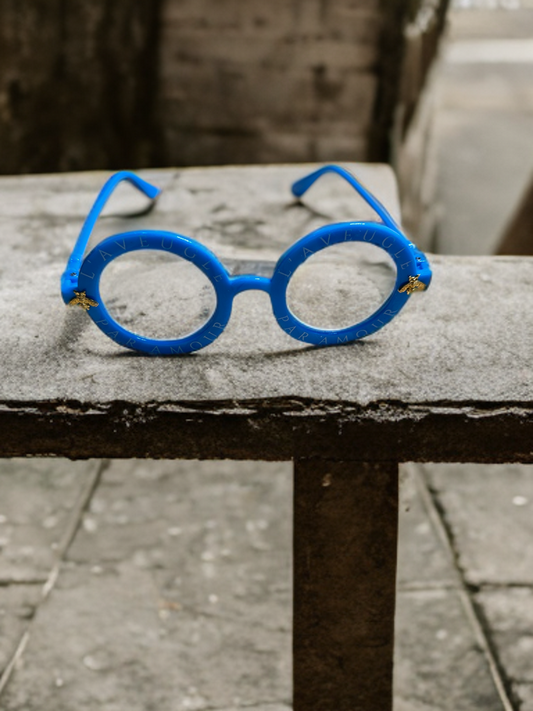Rustic Radiance Shades in Blue
