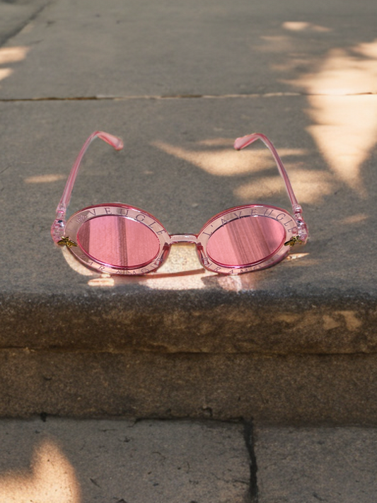 Rustic Radiance Shades in Pink