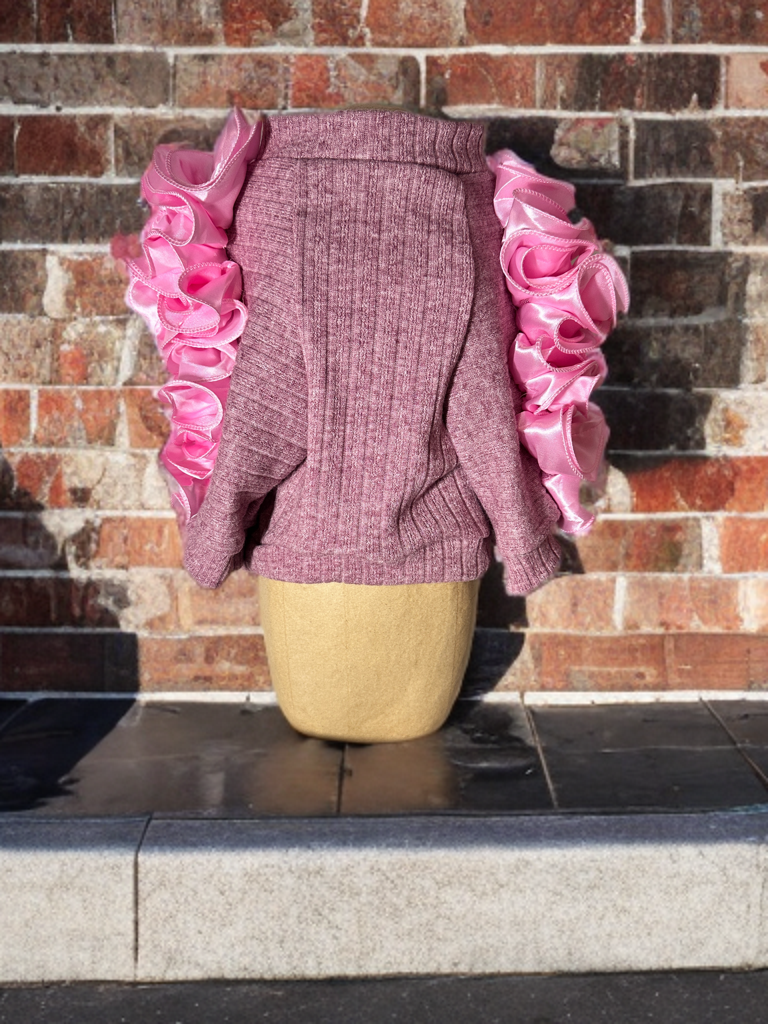 Blush Ruffle Sweater