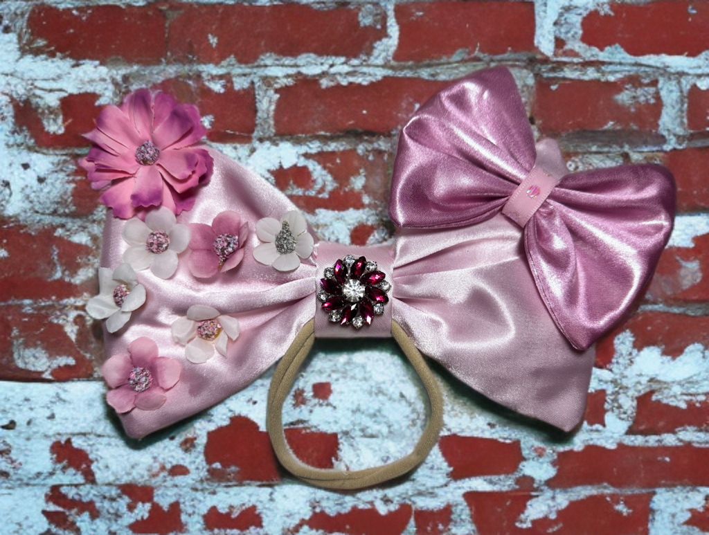 Pink Leopard Luxe Bow
