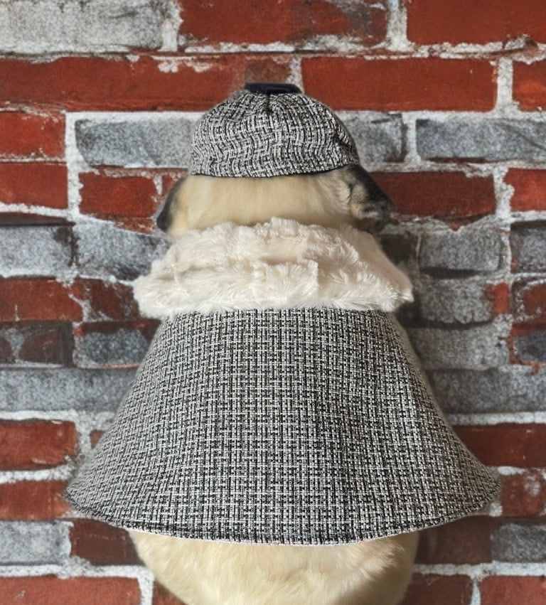 Monochrome Luxe Cape (non-reversible)